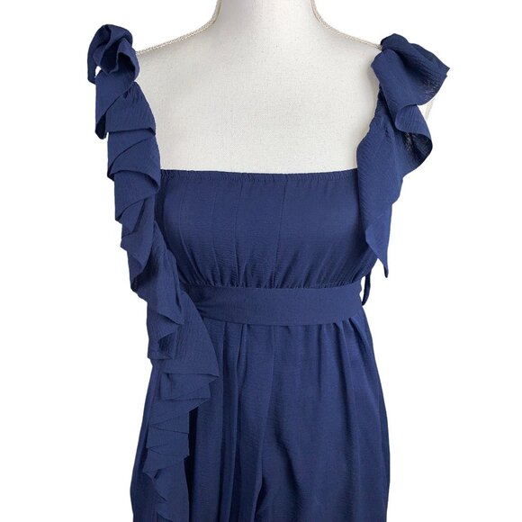 Flavio Casteilani Silk Ruffle Sleeveless Dress NWT - Picture 2 of 10